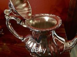 NEW, NEVER USED, TOWLE SILVERPLATE, FOUR PIECE COFFEE AND TEA SET