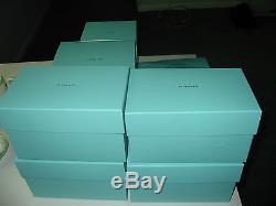 New Tiffany Summer Tea Pot Set Sugar Creamer 4 Cups+ Boxes Unused Dragonflies
