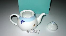 New Tiffany Summer Tea Pot With LID + Box Nib Unused Dragonflies