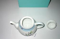 New Tiffany Summer Tea Pot With LID + Box Nib Unused Dragonflies