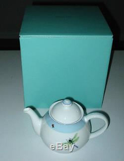 New Tiffany Summer Tea Pot With LID + Box Nib Unused Dragonflies