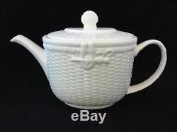 NEW Wedgwood Nantucket Teapot PLUS 8 Flat Cups & Saucers Sets- FREE SHIPPING
