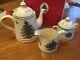 New In Box Spode Christmas Tree 3 Piece Tea Set Tea Pot, Sugar Creamer S3324