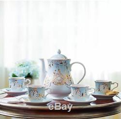 NIB Disney Store Cinderella Tea Set Limited Edition 3000 COA Teapot Cups Saucers