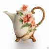 Nib Franz Azalea Teapot, Sugar & Creamer