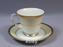 NORITAKE ASTORIA Coffee Tea set Gold Cream Teapot Cream Sugar Teacups