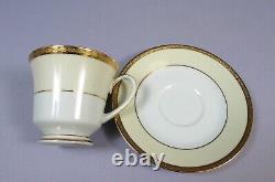 NORITAKE ASTORIA Coffee Tea set Gold Cream Teapot Cream Sugar Teacups