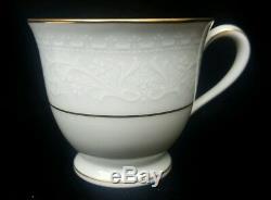NORITAKE GUENEVERE Tea 6 Footed Cup & Saucer Sets, Sugar Bowl, Creamer & Teapot
