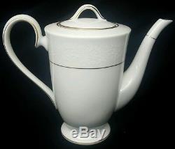 NORITAKE GUENEVERE Tea 6 Footed Cup & Saucer Sets, Sugar Bowl, Creamer & Teapot
