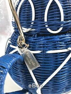 NWOT KateSpade Wicker Teapot With Teacup Coin Purse Bag Tote Set