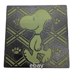 Nambu Tekki Teapot & teapot mat set, Snoopy Tea House/Iwachu Matcha Green JAPAN