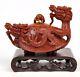 Natural Chicken-blood Stone Dragon Teapot /tea Pot Carving Hand Carved Statue