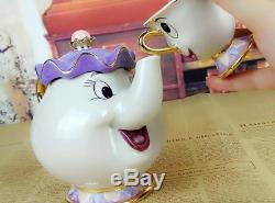 New Cartoon Beauty And The Beast Teapot Mug Mrs Potts Chip Tea Pot Cup Set Hot