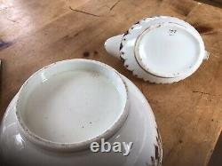 New Hall Porcelain Tea Set Teapot Cobalt & Gold Regency Tea Set RARE Georgian