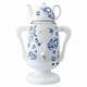 New Russian Electric Samovar Teapot Set Tea Kettle Teakettle Khokhloma White