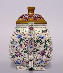 Nice Rare Antique Handwork Chinese Yixing Figures Pottery Zisha Teapot PT181