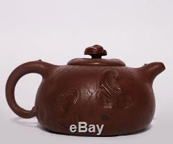 Nice Rare Old China Yixing Zisha teapot Craftsmanship Purple sand Teapots PT160