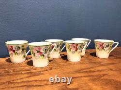 Nippon Coffee Tea Pot 6 Cups Cream and Sugar Bowl Jonroth Studio Hand Painted