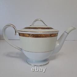 Noritake China Tea Pot Set Goldkin 5675 Japan Vintage 1960's Excellent Condition