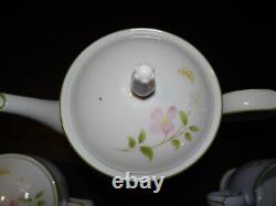 Noritake First Blush Tea Set Sugar Bowl Tea Pot Creamer Vintage 1970 Ceramic