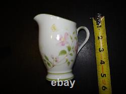 Noritake First Blush Tea Set Sugar Bowl Tea Pot Creamer Vintage 1970 Ceramic