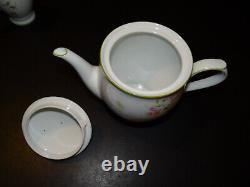 Noritake First Blush Tea Set Sugar Bowl Tea Pot Creamer Vintage 1970 Ceramic