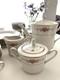Noritake Ivory China Tea Set Of 3 Tea-pot Sugar Pot Creamer White Flower Japan