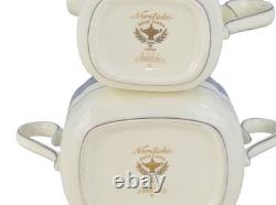 Noritake Randolph Teapot With Creamer & Sugar Dish With LID Noritake Randolph Teapot With Creamer & Sugar Dish With LID