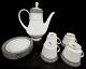 Noritake Segovia Tall Tea Pot With 4 Cups And Saucers Rare