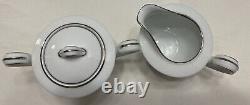 Noritake Susanna Tea Set Tea Pot Six Demitasse Cups Saucers Chocolate Coffee