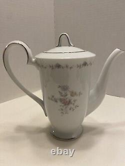 Noritake Susanna Tea Set Tea Pot Six Demitasse Cups Saucers Chocolate Coffee