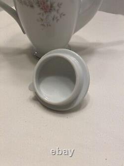 Noritake Susanna Tea Set Tea Pot Six Demitasse Cups Saucers Chocolate Coffee