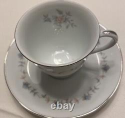 Noritake Susanna Tea Set Tea Pot Six Demitasse Cups Saucers Chocolate Coffee