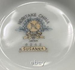 Noritake Susanna Tea Set Tea Pot Six Demitasse Cups Saucers Chocolate Coffee