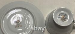 Noritake Susanna Tea Set Tea Pot Six Demitasse Cups Saucers Chocolate Coffee