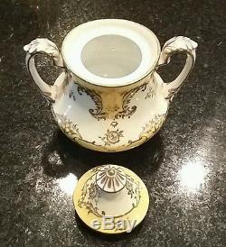 Noritake Vintage circa 1933 17pc coffee-teapot exquisite gold trim set