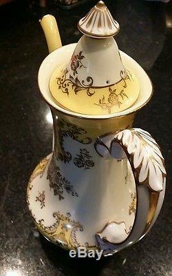 Noritake Vintage circa 1933 17pc coffee-teapot exquisite gold trim set