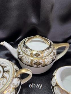 Noritake black and gold tea pot set. Very Rare Find. Unique Collection
