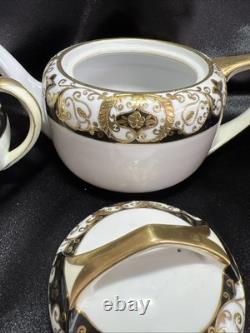 Noritake black and gold tea pot set. Very Rare Find. Unique Collection