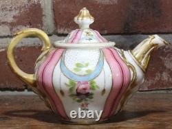 Old Paris Porcelain Individual Tea Set Circa 1860