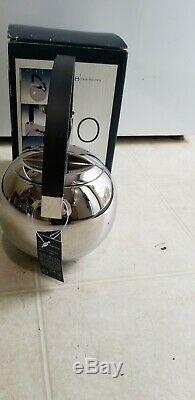 Oliver Hemming Tea Pot 8201 new With Box and tag Bauhaus Art Deco steel