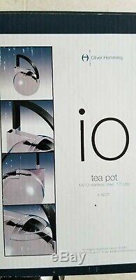 Oliver Hemming Tea Pot 8201 new With Box and tag Bauhaus Art Deco steel
