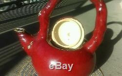 Oriental glazed ceramic decorative teapot