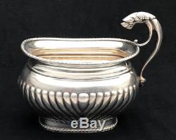 Ornate Vintage Silver Plate Metal Teapot Tea Coffee Pot Service Set silverplate