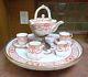 Outstanding Victorian 1882 Wedgwood Adams Tea Set With Tilt Teapot On Tray
