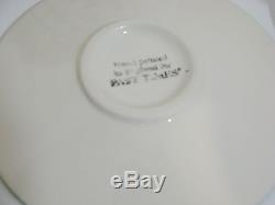 Past Times Hand Painted Like-clarice Cliff Design Tea Set-teapot+4 Cups/saucers