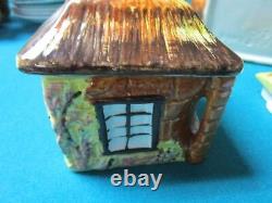 PRICE England TEA SET TEAPOT SUGAR CREAMER HOUSE VILLAGE SHAPED