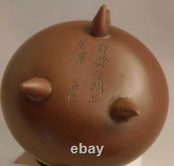 Pair (x2) Set of teapots Yi Xing pottery Yixing clay