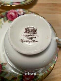 Paragon Tapestry Rose Tea Set (Including HTF Teapot)