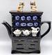 Paul Cardew Welsh Dresser/hutch Blue Willow Large Teapot Made In England